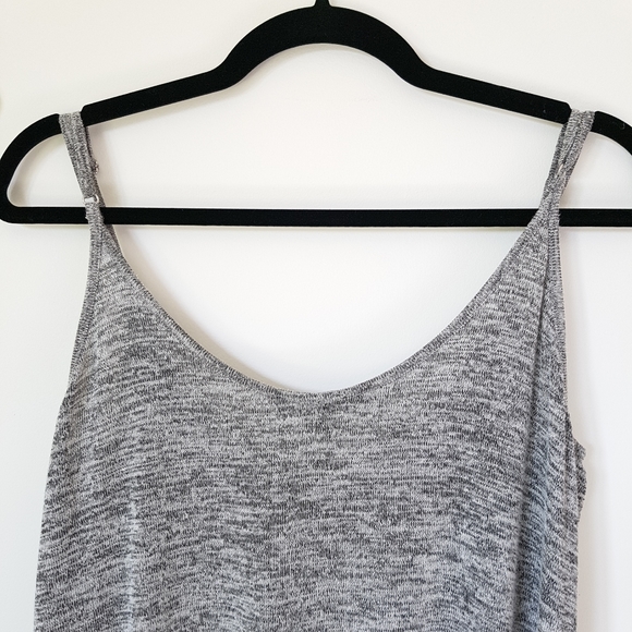 BRUNETTE THE LABEL Knit Strappy Tank Dress Grey XS - Picture 8 of 10